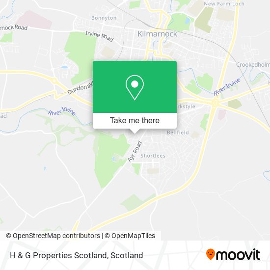 H & G Properties Scotland map