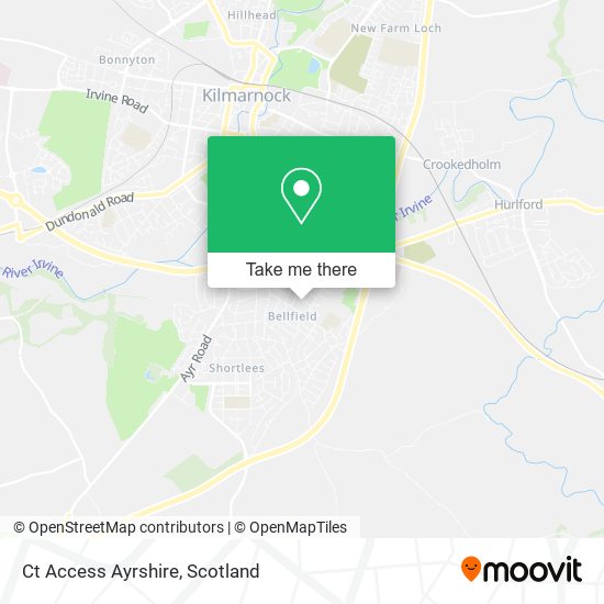 Ct Access Ayrshire map