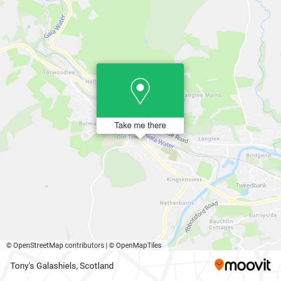 Tony's Galashiels map