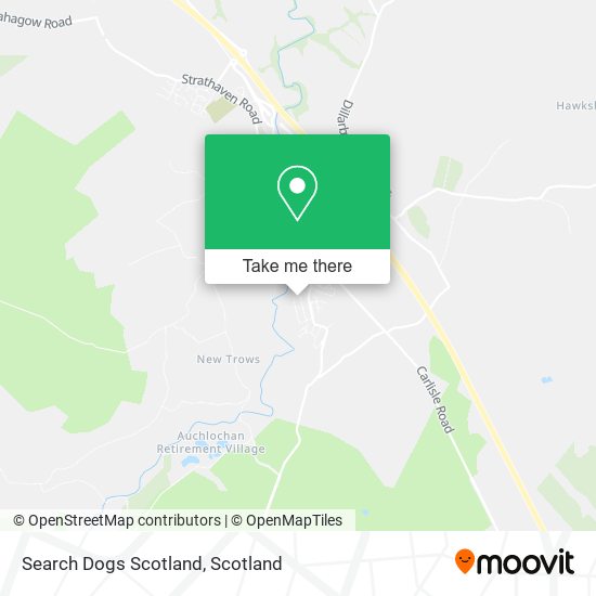 Search Dogs Scotland map