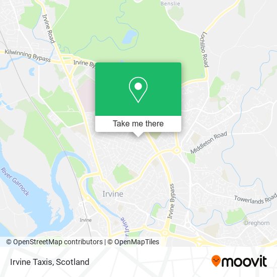 Irvine Taxis map