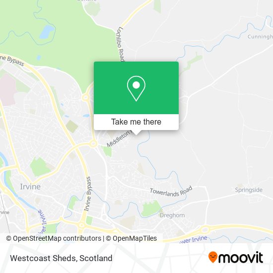 Westcoast Sheds map