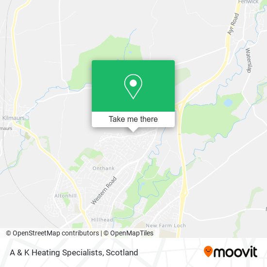 A & K Heating Specialists map