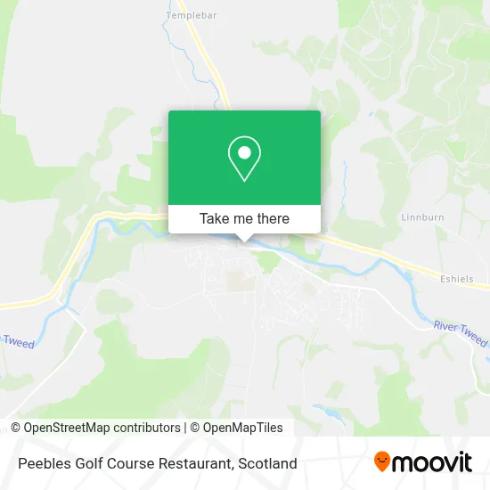 Peebles Golf Course Restaurant map