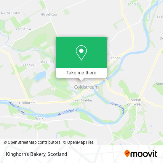 Kinghorn's Bakery map