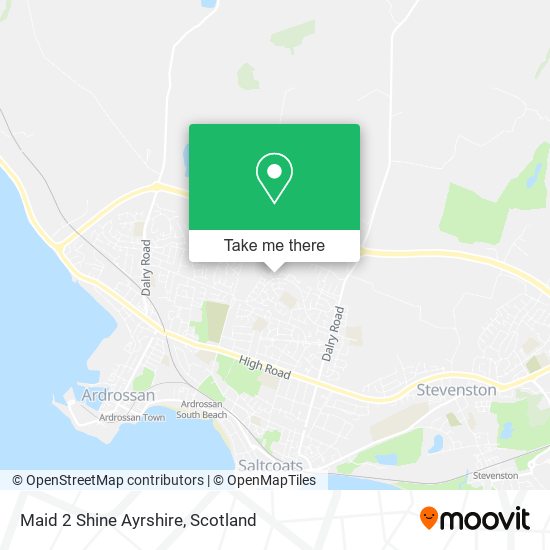 Maid 2 Shine Ayrshire map