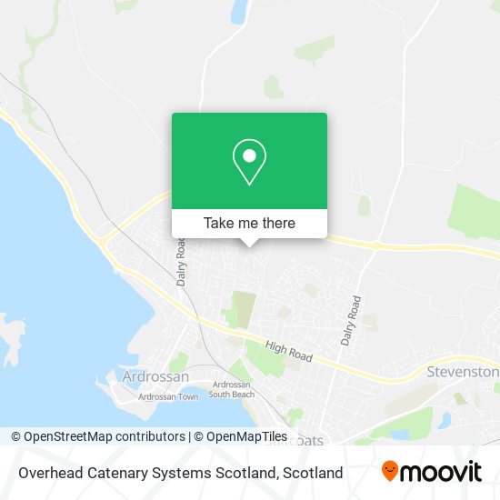 Overhead Catenary Systems Scotland map