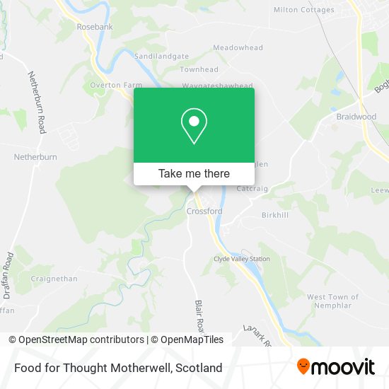 Food for Thought Motherwell map