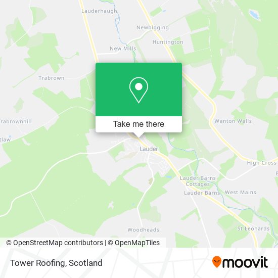 Tower Roofing map
