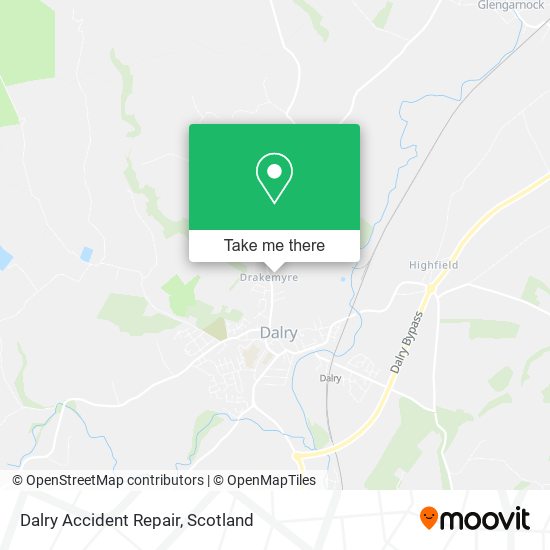 Dalry Accident Repair map