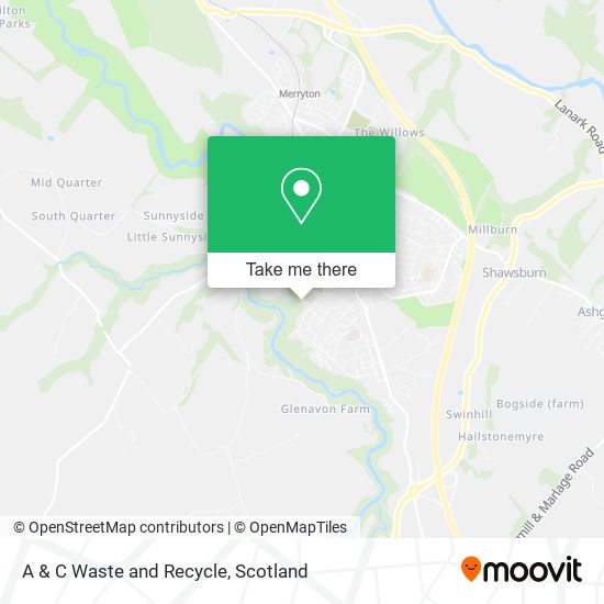 A & C Waste and Recycle map
