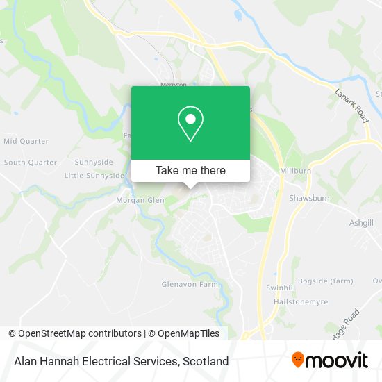 Alan Hannah Electrical Services map