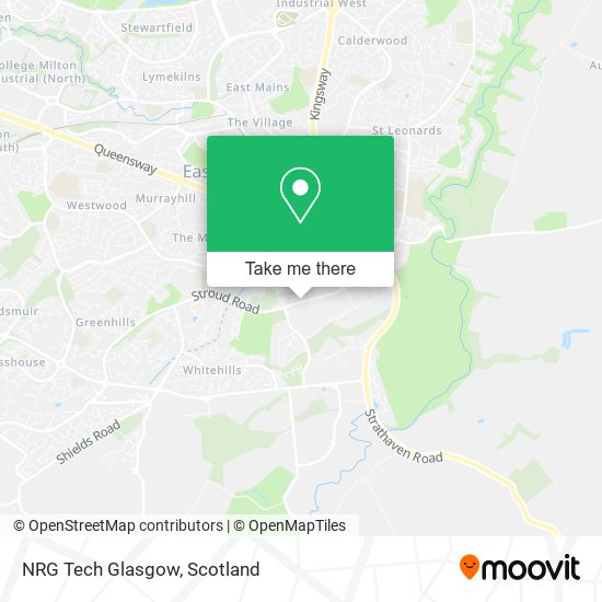 NRG Tech Glasgow map