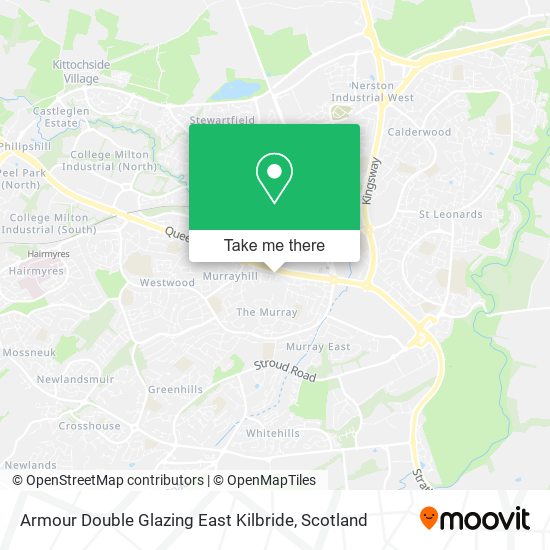 Armour Double Glazing East Kilbride map