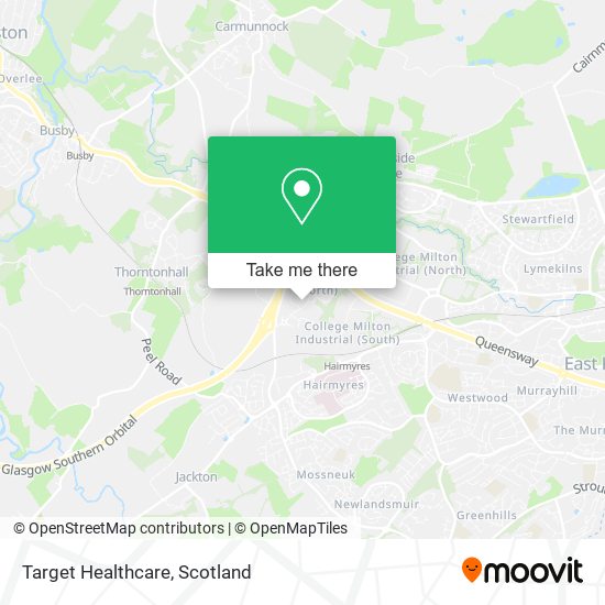 Target Healthcare map