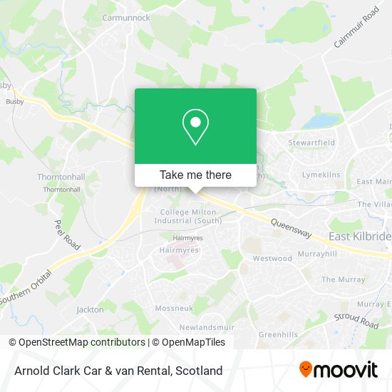 Arnold Clark Car & van Rental map
