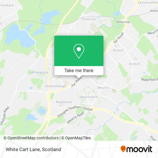 White Cart Lane map