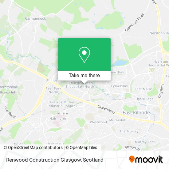 Renwood Construction Glasgow map