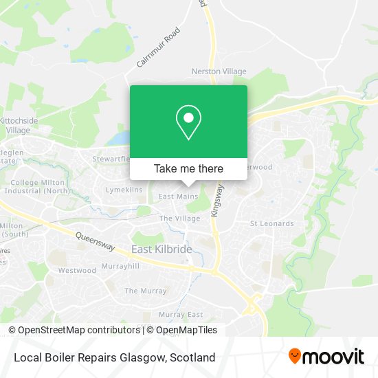 Local Boiler Repairs Glasgow map