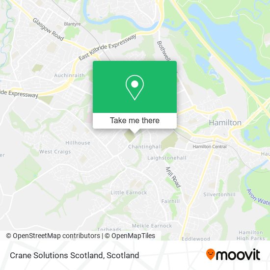 Crane Solutions Scotland map
