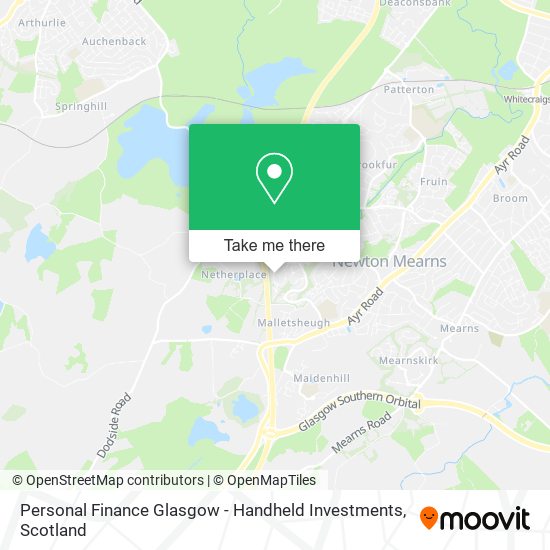 Personal Finance Glasgow - Handheld Investments map