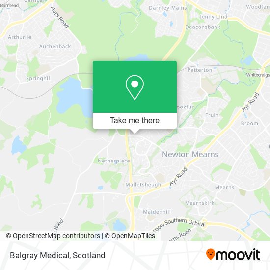 Balgray Medical map