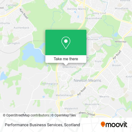 Performance Business Services map