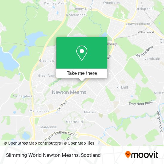 Slimming World Newton Mearns map