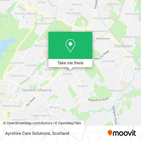 Ayrshire Care Solutions map