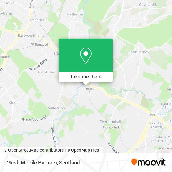 Musk Mobile Barbers map