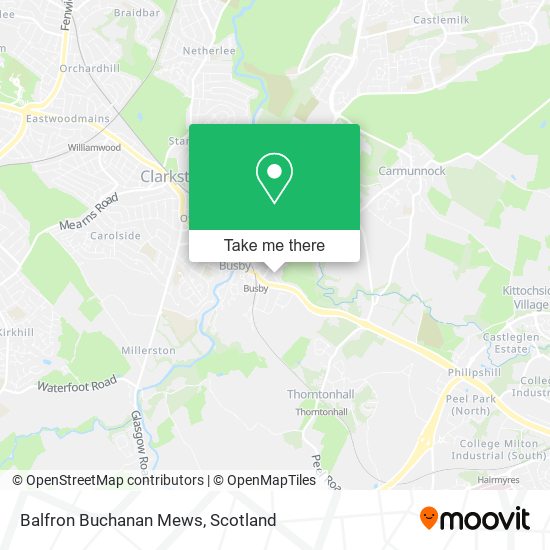 Balfron Buchanan Mews map