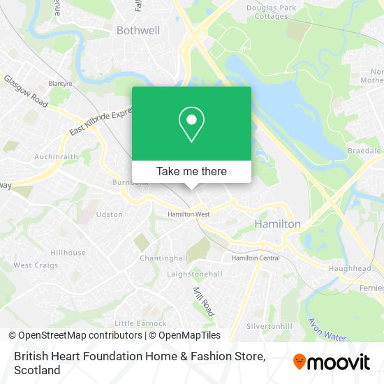 British Heart Foundation Home & Fashion Store map