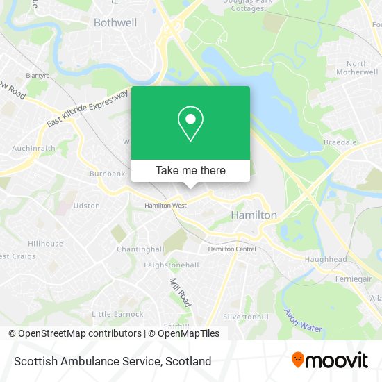 Scottish Ambulance Service map