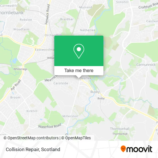 Collision Repair map