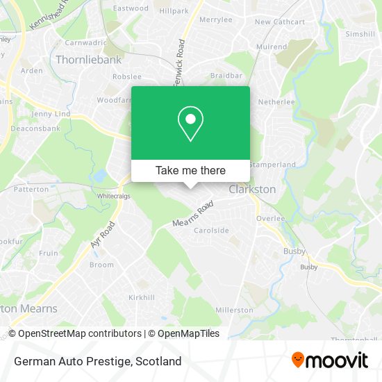 German Auto Prestige map