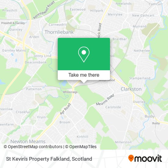 St Kevin's Property Falkland map