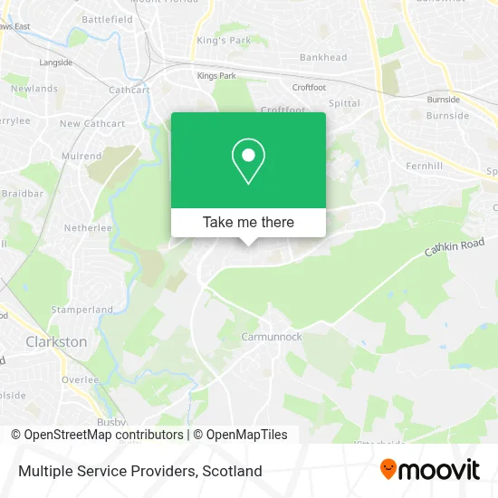 Multiple Service Providers map