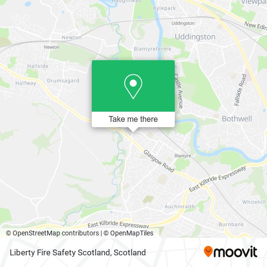 Liberty Fire Safety Scotland map