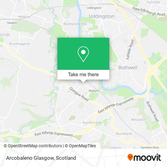 Arcobaleno Glasgow map