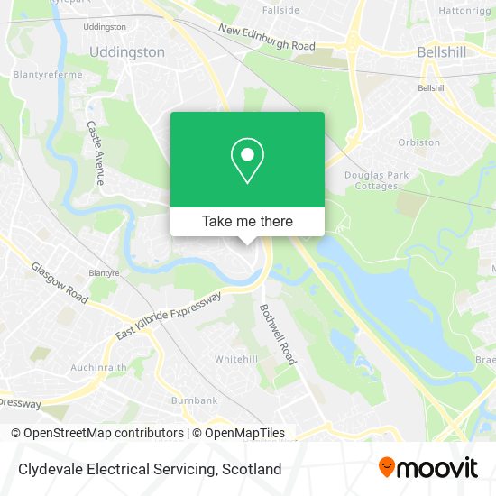 Clydevale Electrical Servicing map