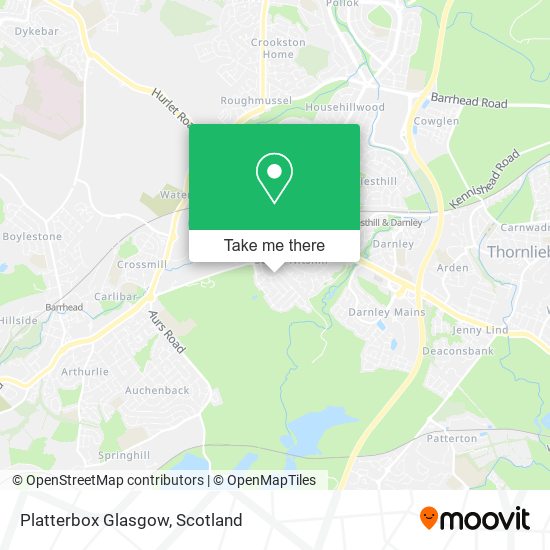 Platterbox Glasgow map