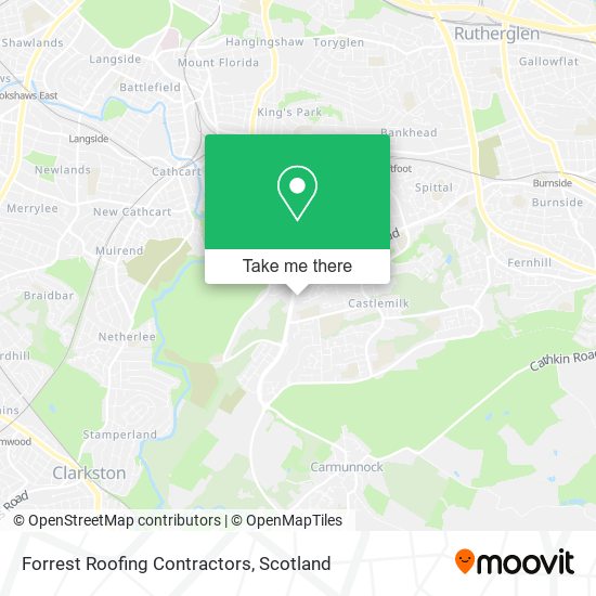 Forrest Roofing Contractors map