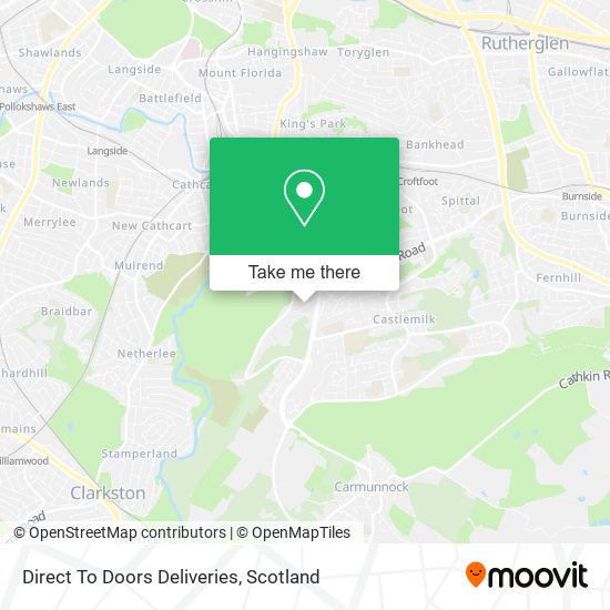 Direct To Doors Deliveries map