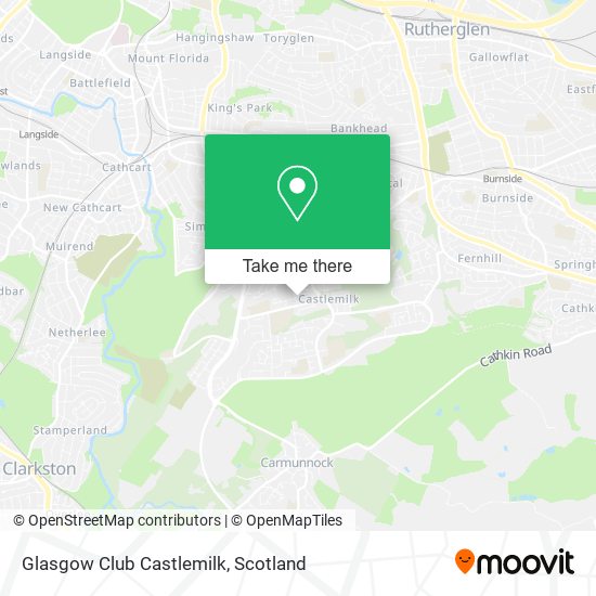 Glasgow Club Castlemilk map