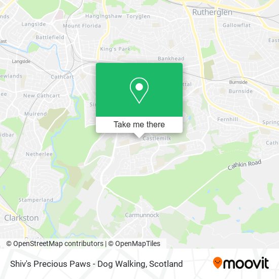 Shiv's Precious Paws - Dog Walking map