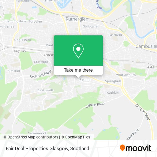 Fair Deal Properties Glasgow map