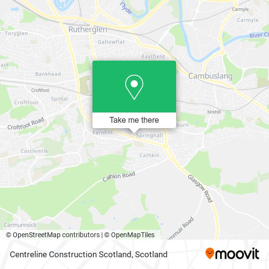 Centreline Construction Scotland map