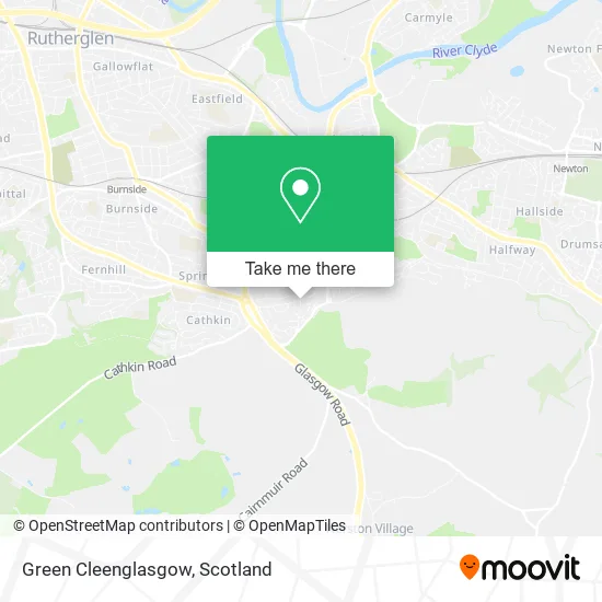 Green Cleenglasgow map