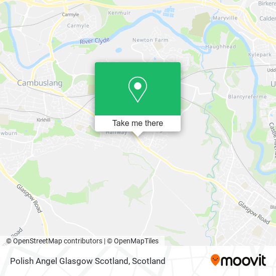 Polish Angel Glasgow Scotland map