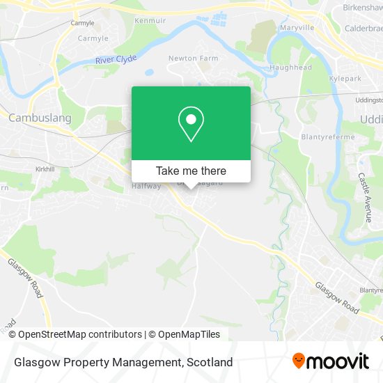 Glasgow Property Management map